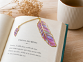 Marque pages plume