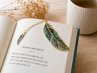 Marque pages plume