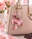 Porte clef flamant sequin