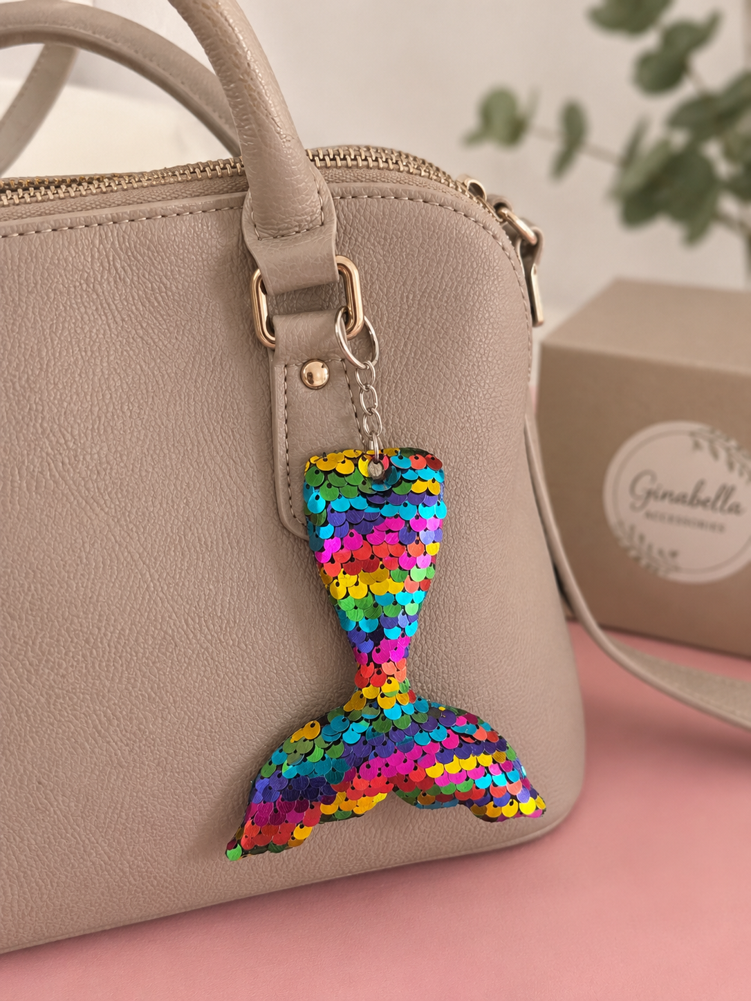 Porte clef queu de sirene sequin