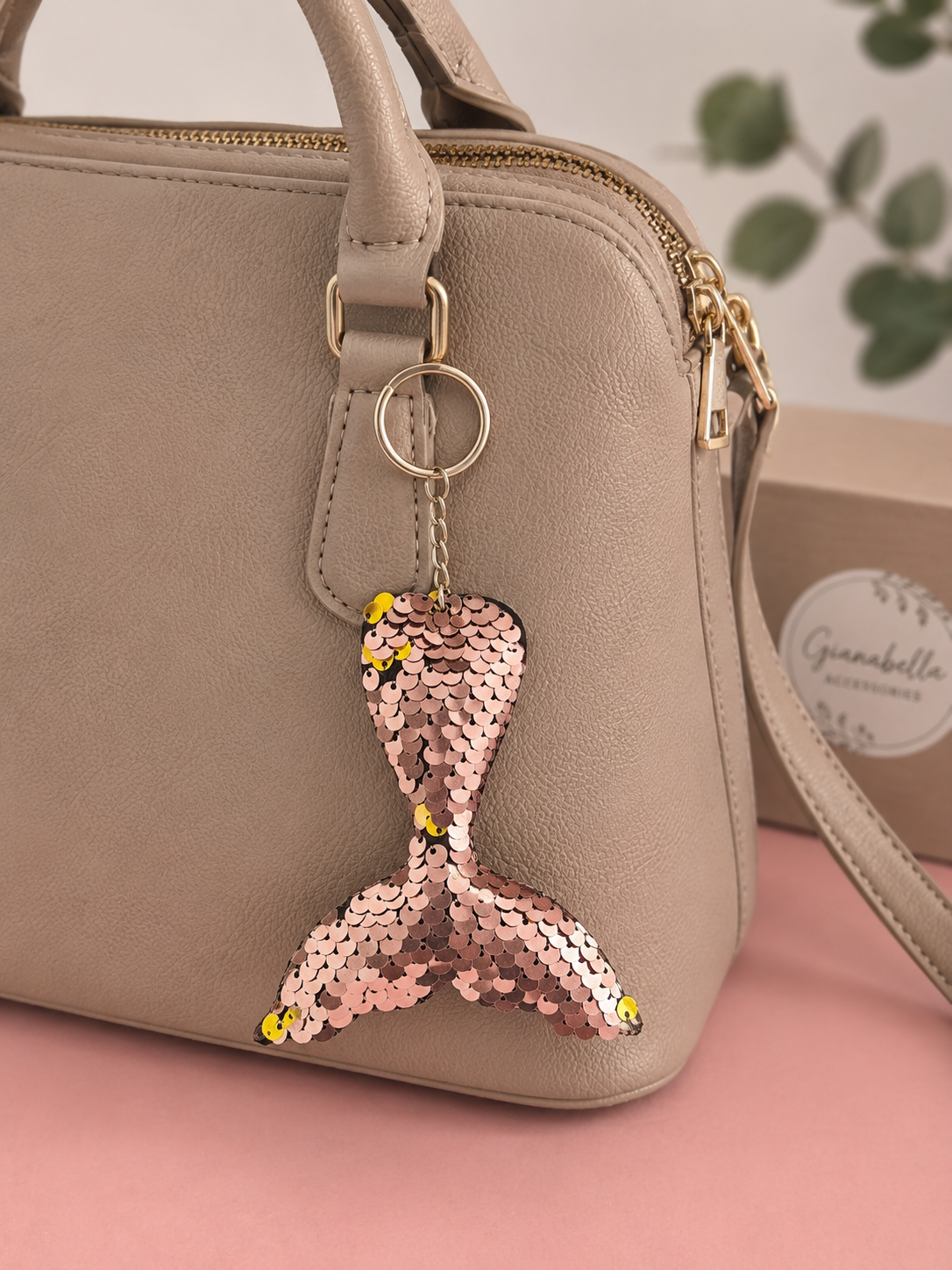 Porte clef queu de sirene sequin