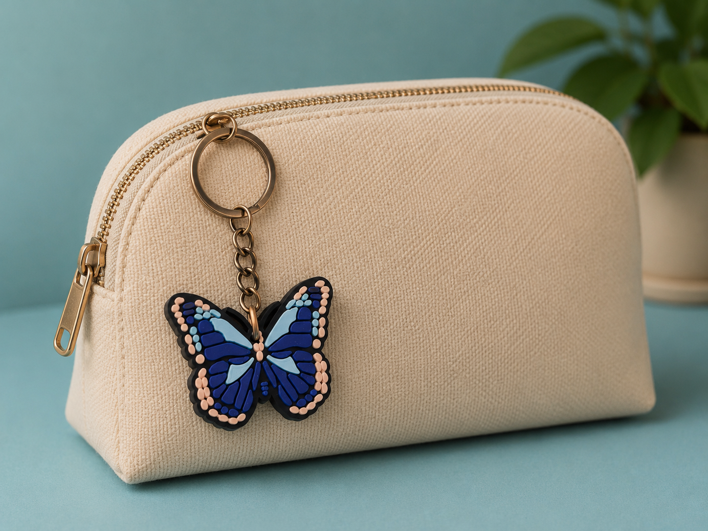 Porte clef papillon