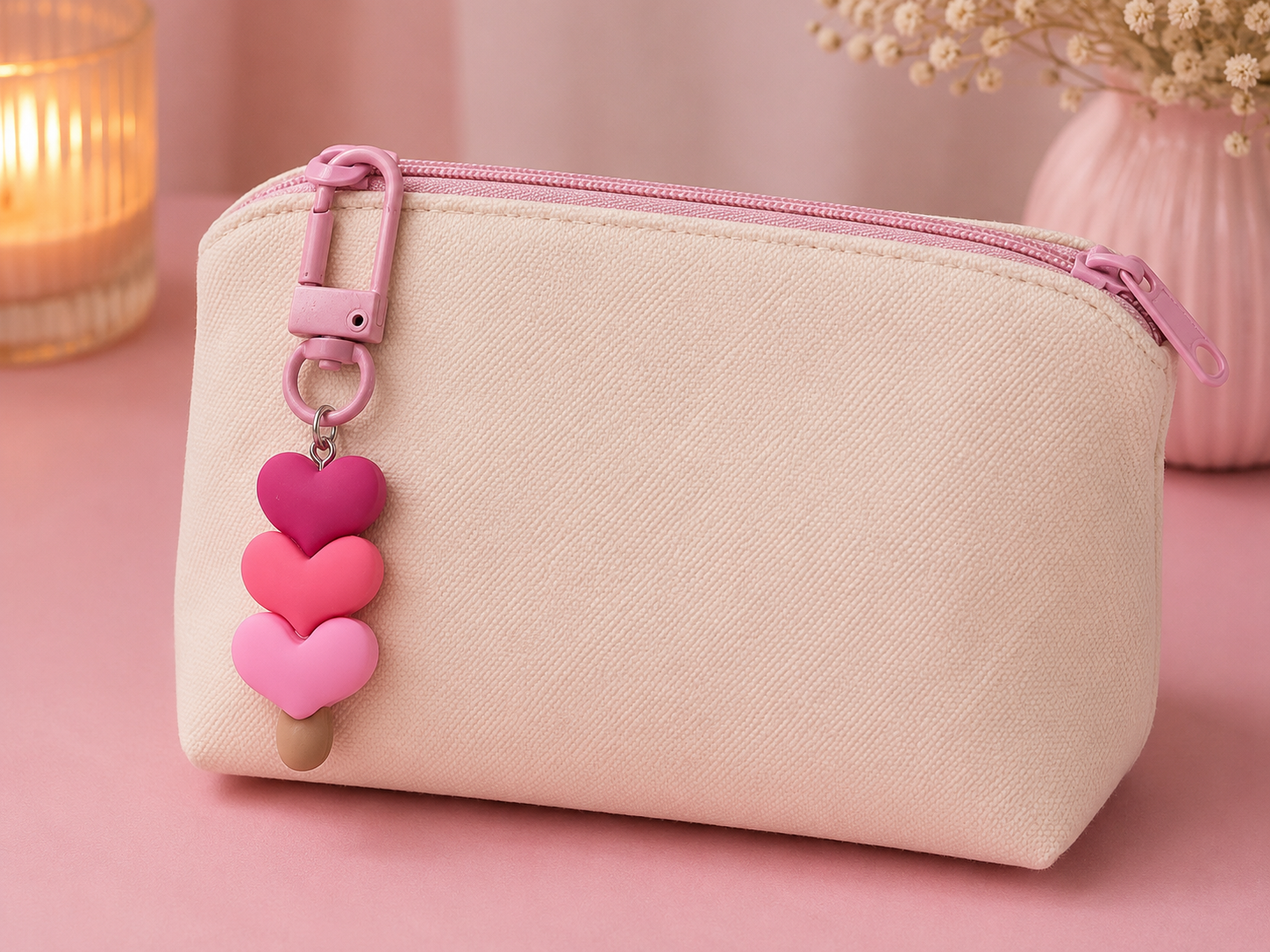 Porte clef 3 coeur