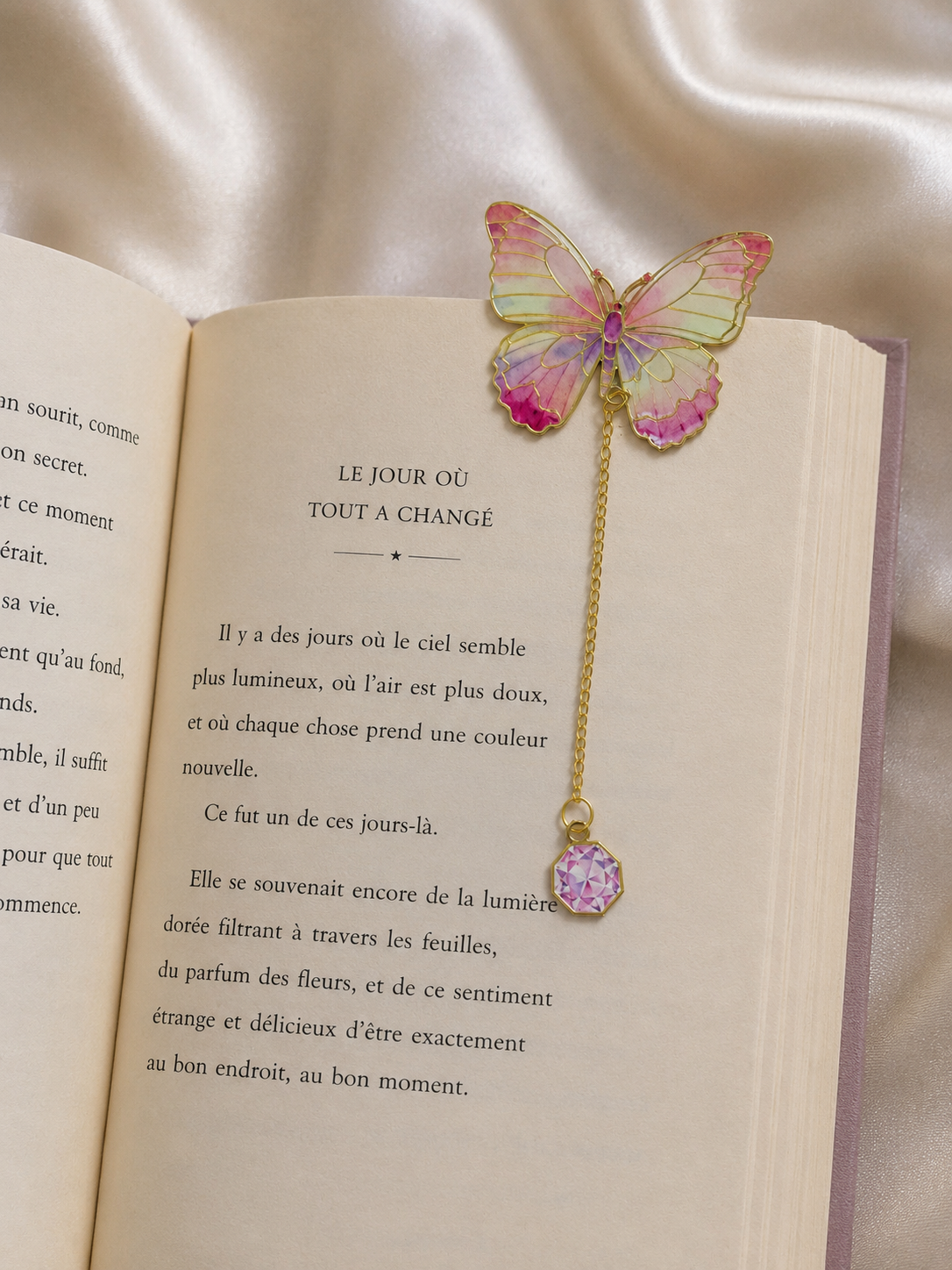 Marque page papillon