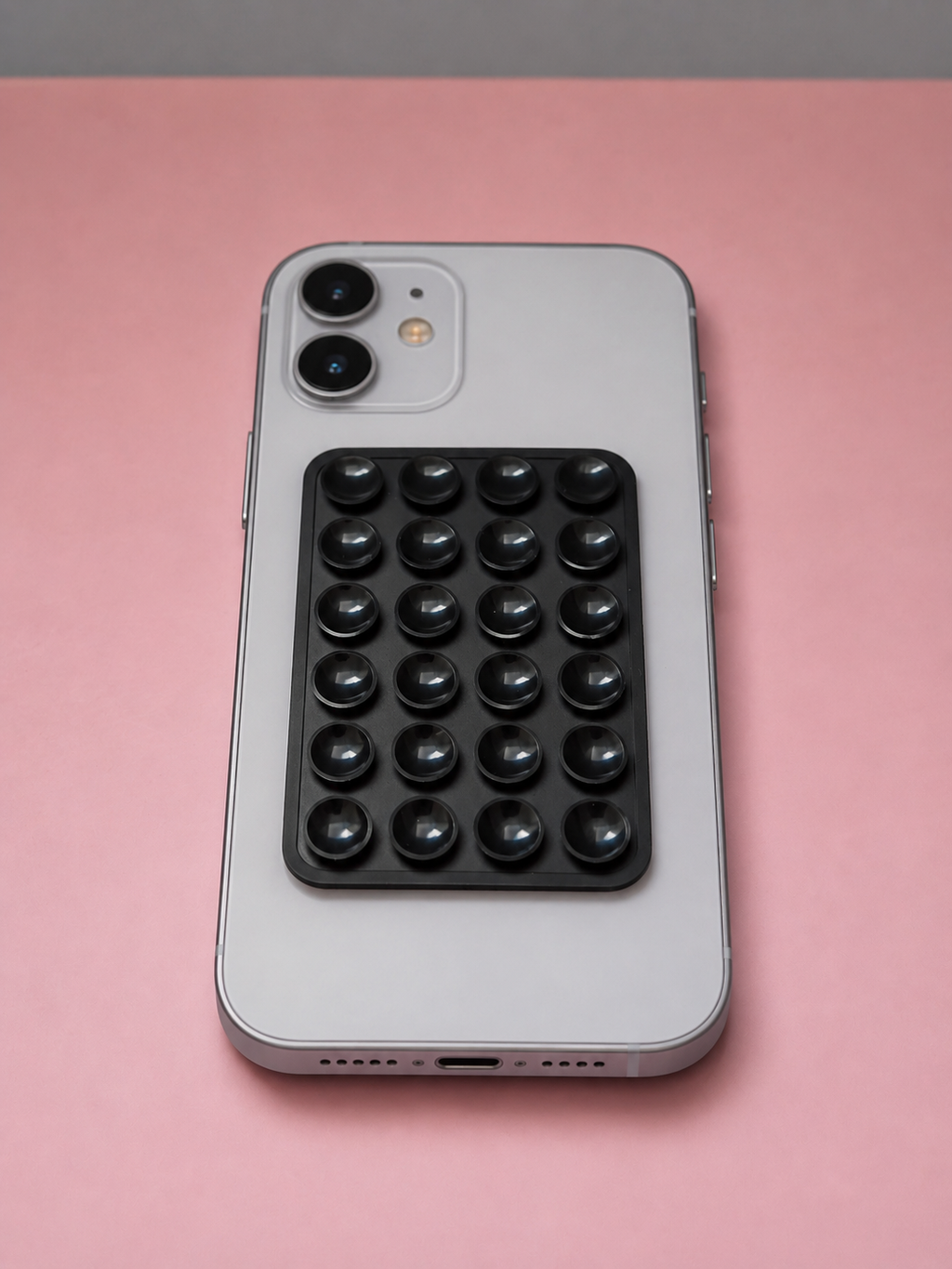 Support telephone a ventouse