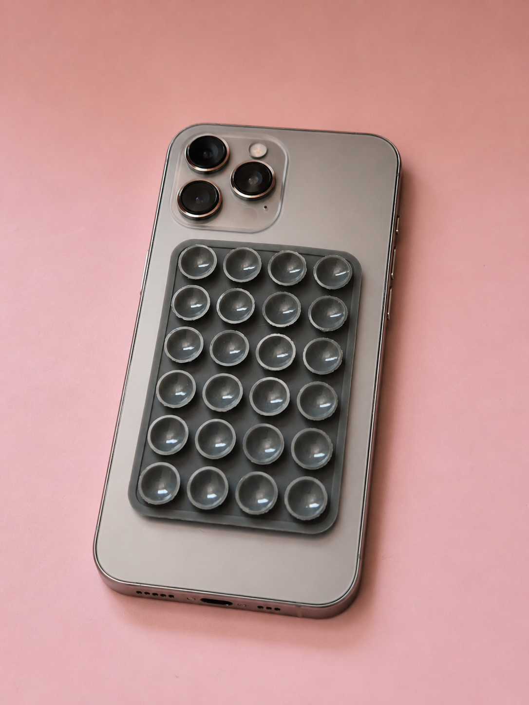 Support telephone a ventouse