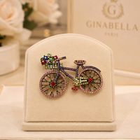 Broche strass velo