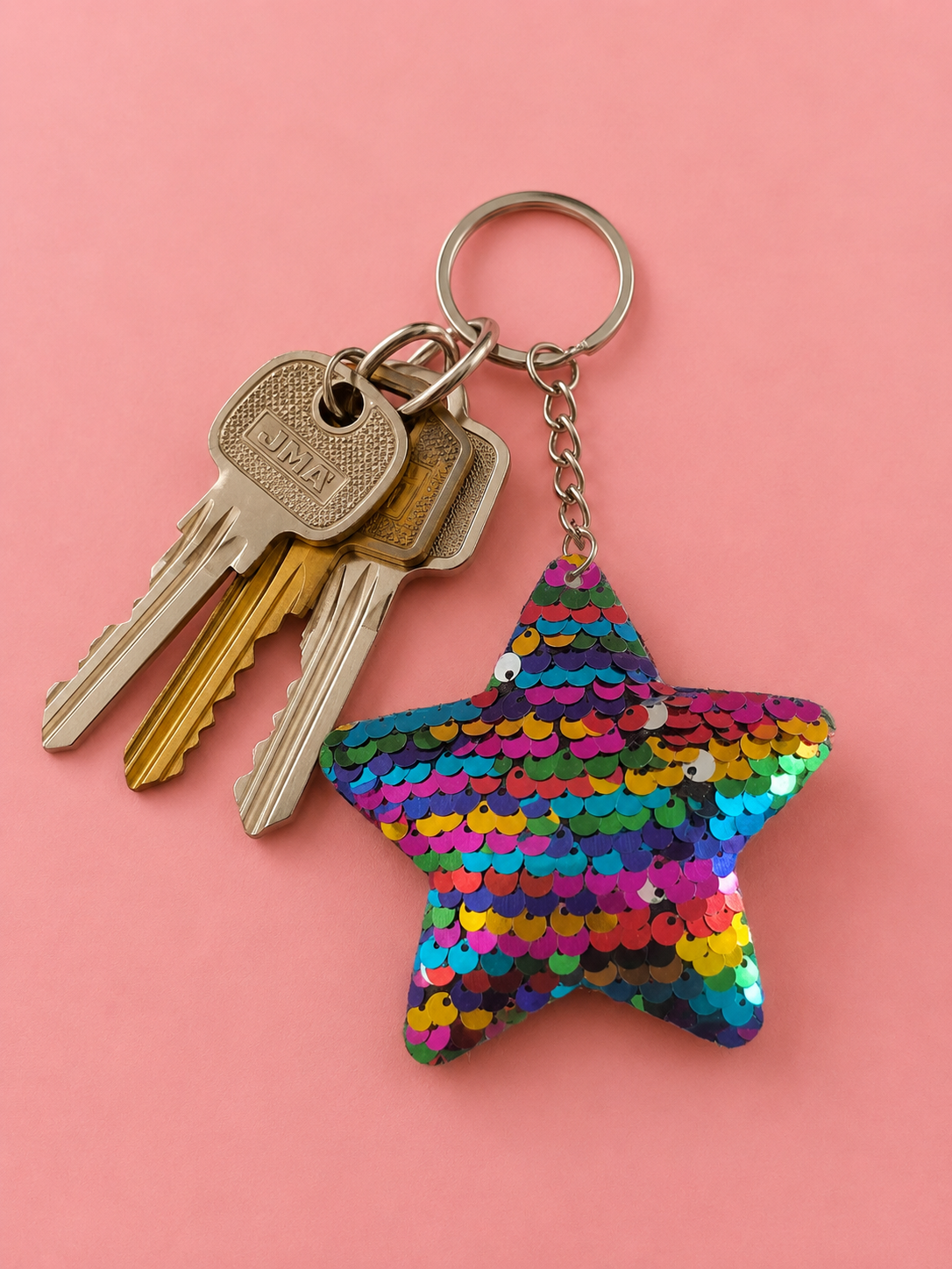 Porte clef etoile sequin