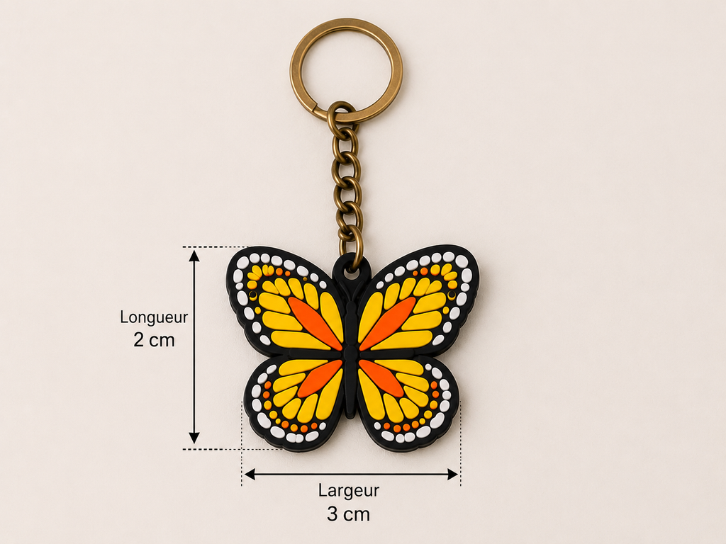 Porte clef papillon