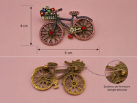 Broche strass velo