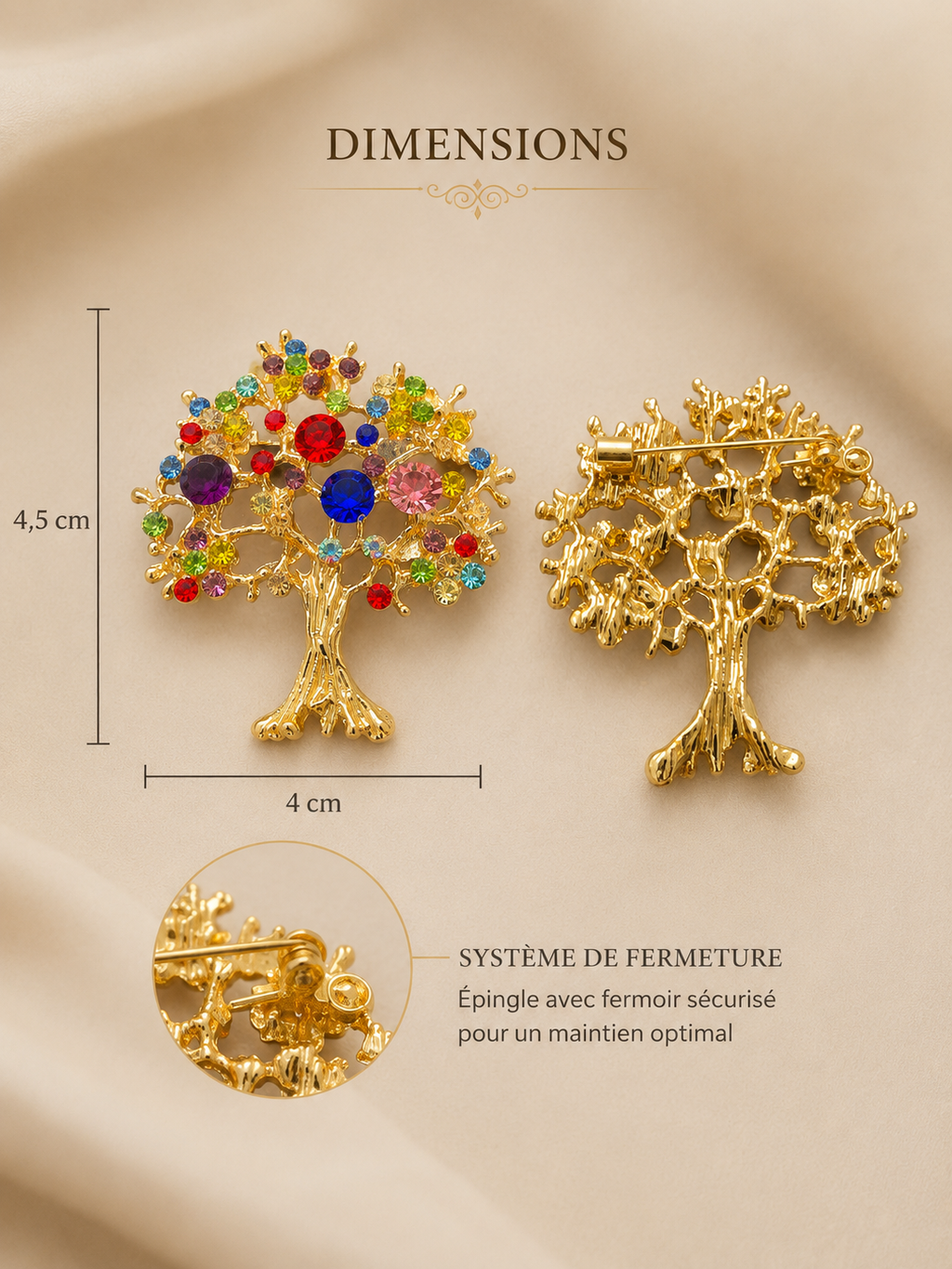 Broche arbre de vie