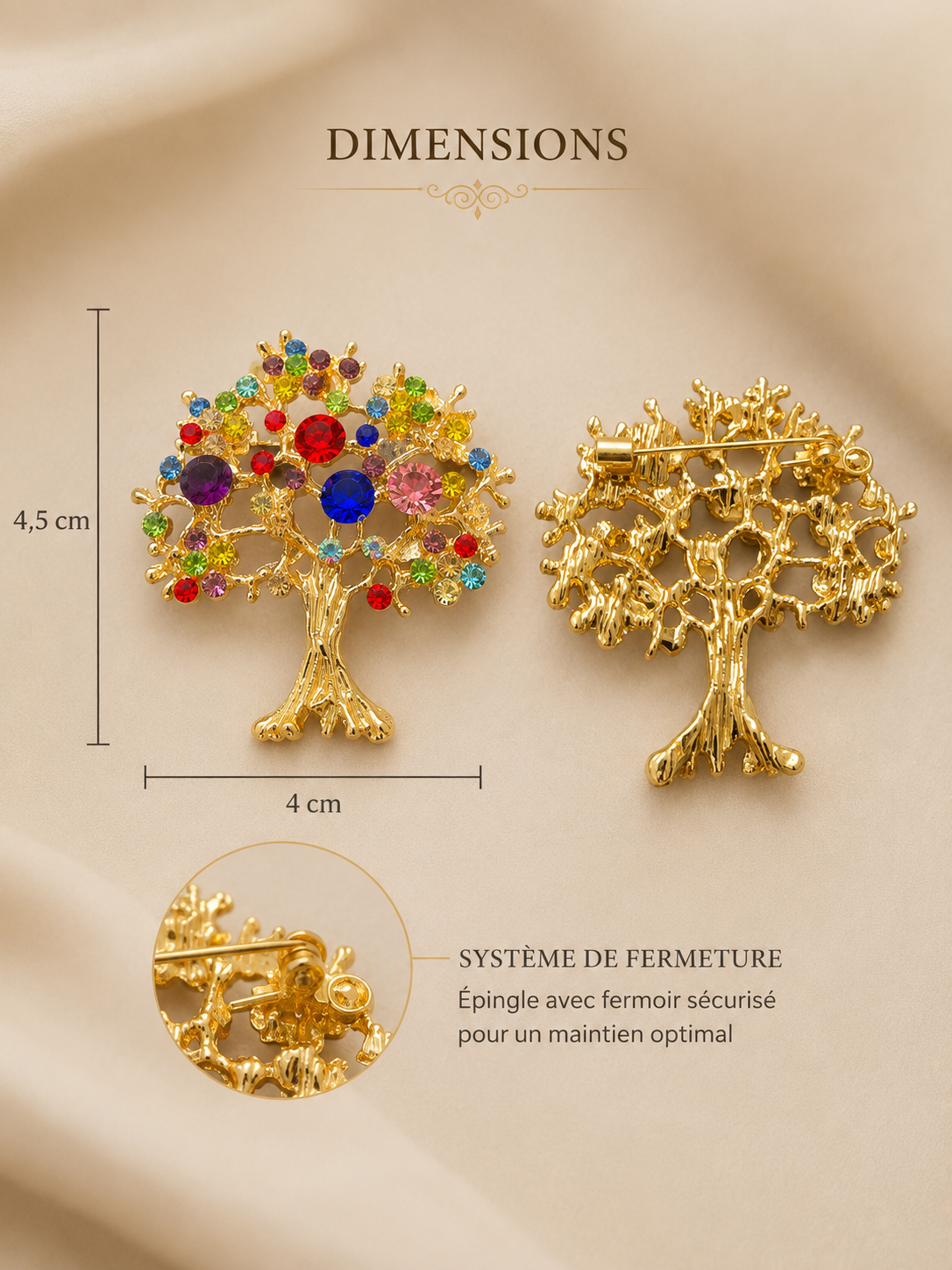 Broche arbre de vie