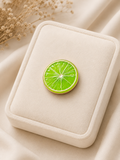 Broche citron vert