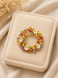 Broche couronne dore