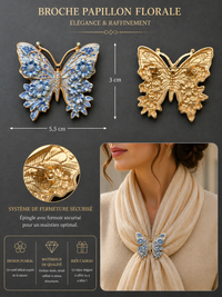 Broche papillon